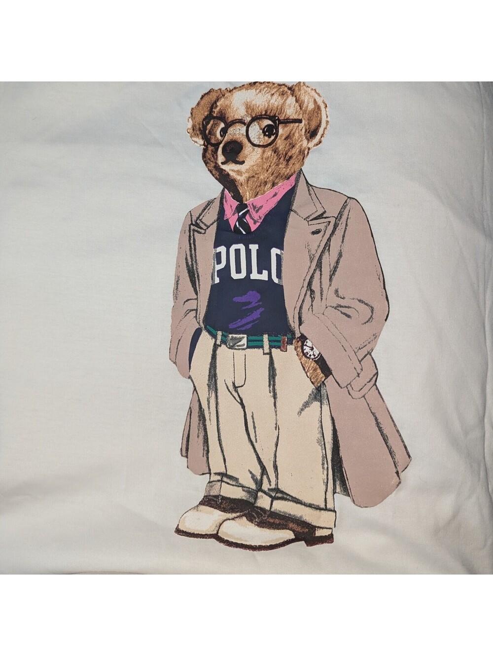 Polo Ralph Lauren Polo Bear Pocket T-Shirt White Size LNWT - Picture 4 of 9